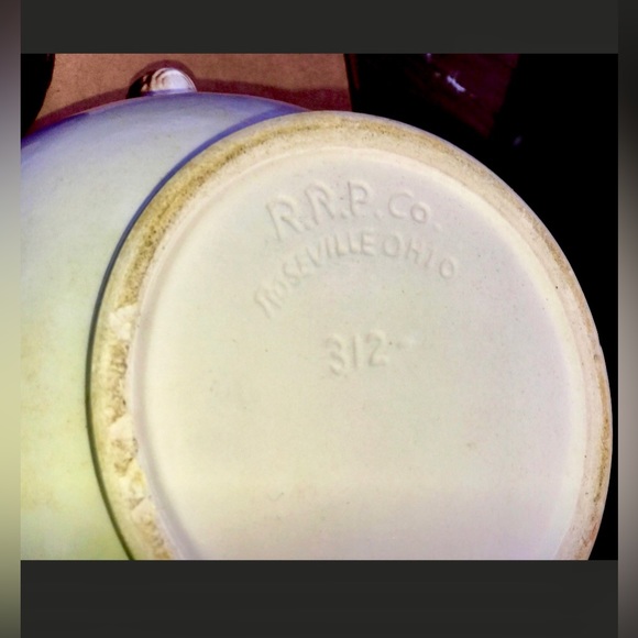 Mid Century Vintage Robinson Ransbottom Roseville Pottery Apple Cookie Jar - Picture 4 of 9